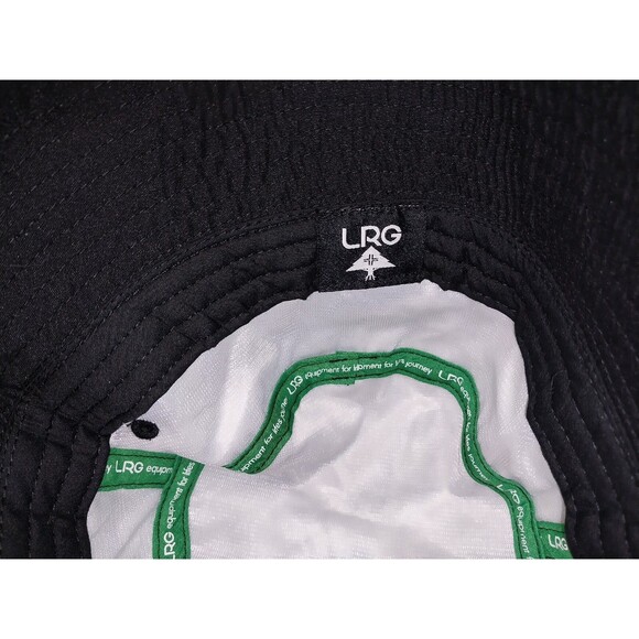 LRG Lifted Research Group Green Flower Black Bucket Hat One Size Fits Most - Picture 4 of 5